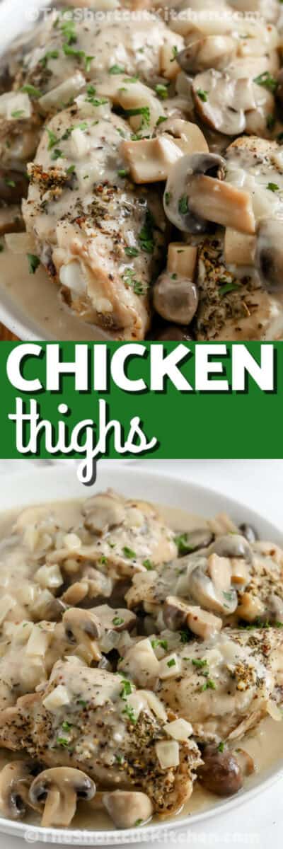 Slow Cooker Chicken Thighs Recipe So Easy The Shortcut Kitchen 7302