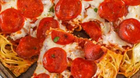 Spaghetti Pizza