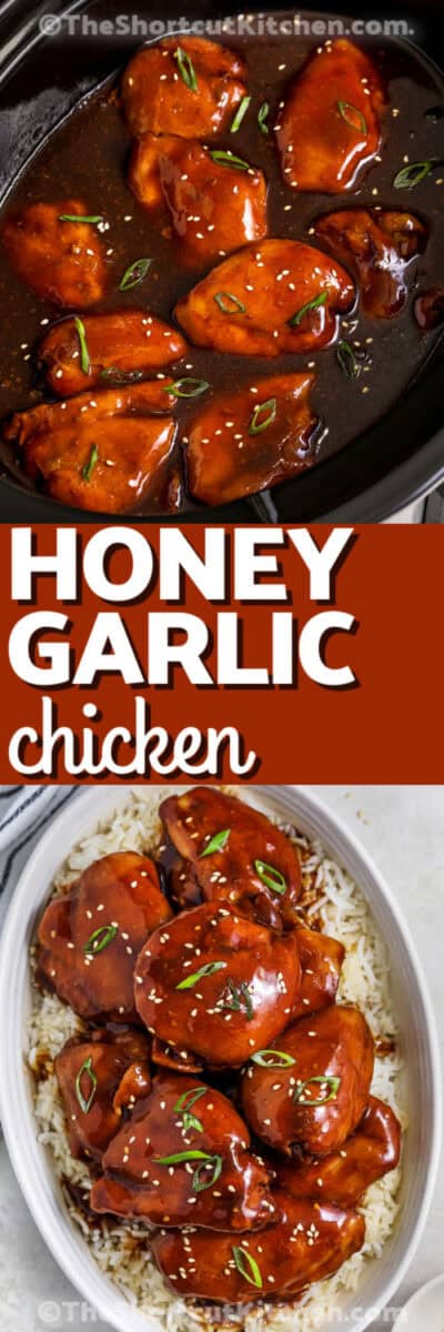 Crockpot Honey Garlic Chicken (Savory & Sweet) - The Shortcut Kitchen