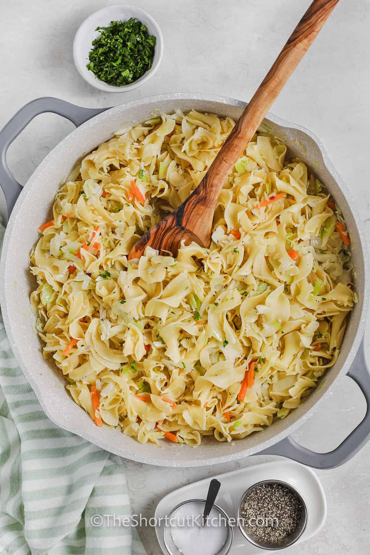 pot of Cabbage and Noodles