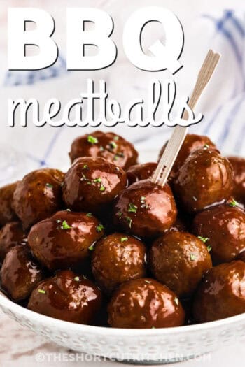 Easy BBQ Meatballs Recipe (3 Ingredients) The Shortcut Kitchen