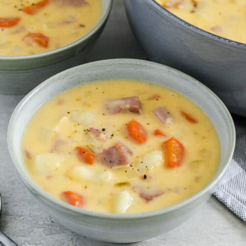 cheesy ham and potato soup