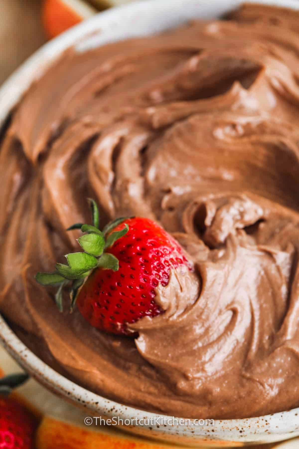 Nutella Dip with a strawberry