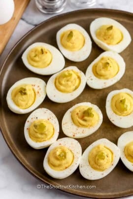 plate of Classic Deviled Eggs