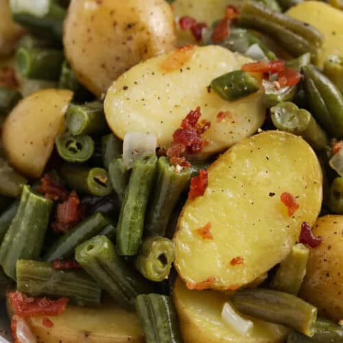 bowl of Green Beans With Potatoes