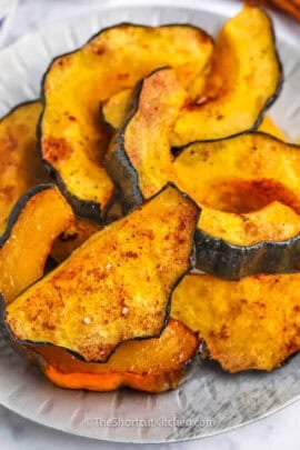 plated Oven Roasted Acorn Squash