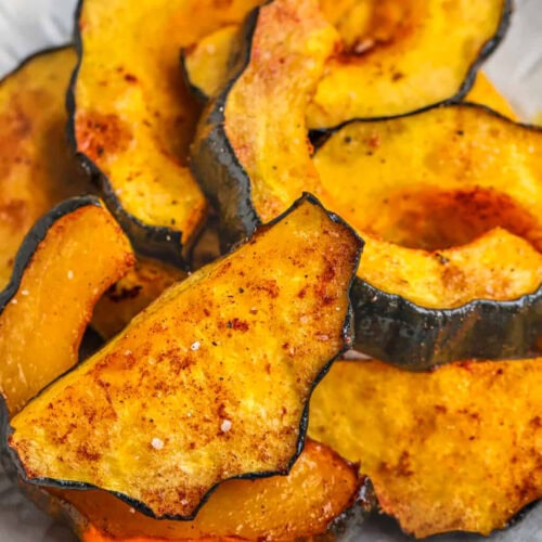 plated Oven Roasted Acorn Squash