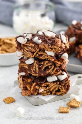 stacked s'mores bars