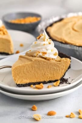 Peanut Butter Pie with whipped topping