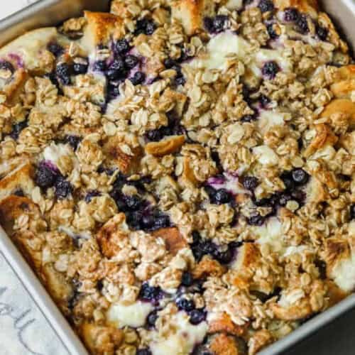 pan of Blueberry French Toast Bake