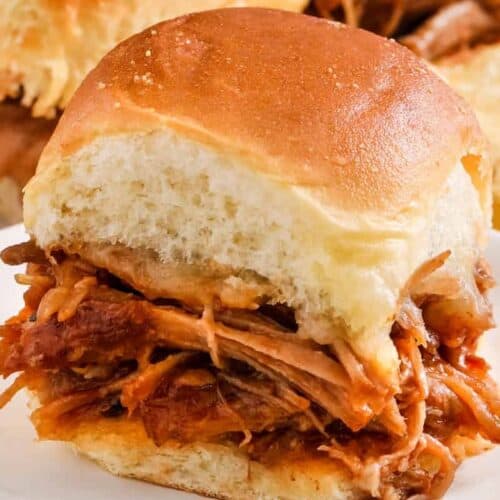 Pulled Pork Slider on a plate