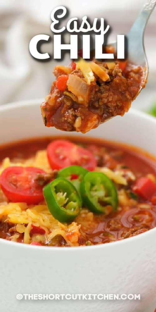 easy chili with text