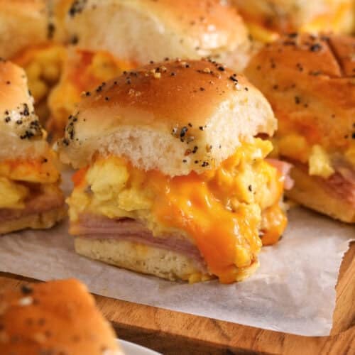 platter of Breakfast Sliders