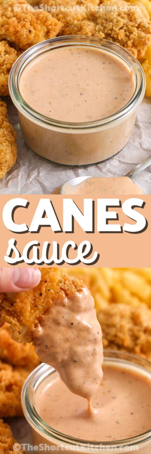 This easy canes sauce recipe is a quick copycat sauce you can stir together in minutes. Mayo and ketchup create the creamy base, Worcestershire adds savory depth, and fresh pepper gives that signature bite. Chill before serving so it tastes extra craveable. Use it as a dipping sauce for chicken tenders, fries, burgers, or wraps. #theshortcutkitchen This easy canes sauce recipe is a quick copycat sauce you can stir together in minutes. Mayo and ketchup create the creamy base, Worcestershire adds savory depth, and fresh pepper gives that signature bite. Chill before serving so it tastes extra craveable. Use it as a dipping sauce for chicken tenders, fries, burgers, or wraps. #theshortcutkitchen