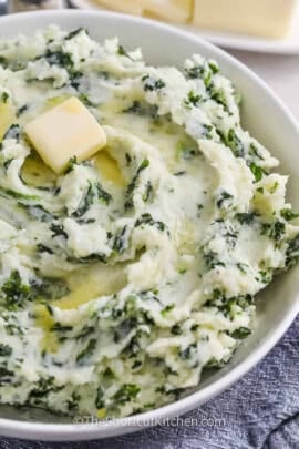 plated Colcannon with butter