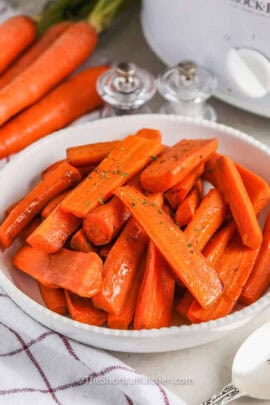 plated Crockpot Carrots