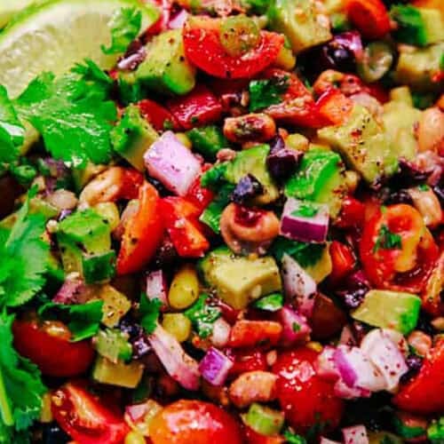 close up of Texas Caviar Recipe