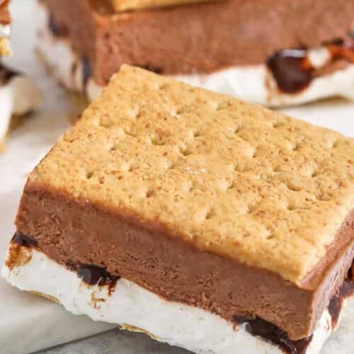 close up of Frozen S'mores