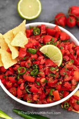 bowl of Homemade Salsa Recipe