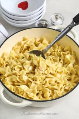 Cafeteria Noodles in a pot