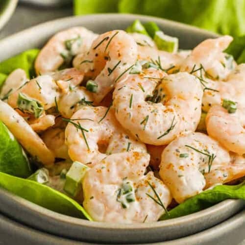 close up of Shrimp Salad